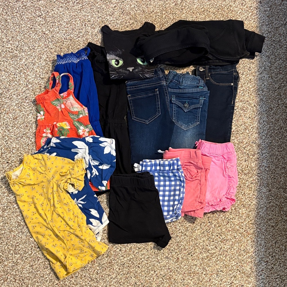 Carter's Kids Clothing Set - Black, Blue, Pink, Yellow